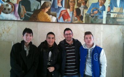 Tres alumnos del Juan XXIII con su profesor participan en los XXVI Premios Nacionales Don Bosco en Zaragoza