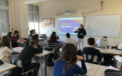 Los alumnos de 2º y 4º de ESO contra la violencia