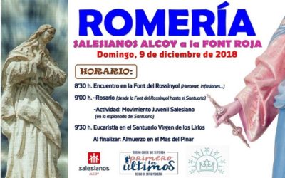 El 9 de diciembre, Salesianos Alcoy de romería a la Font Roja